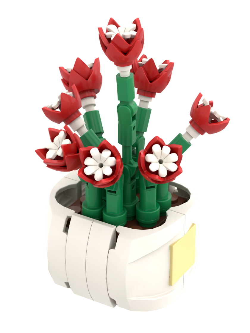 BRIXIES Plus "Mini Flower Flower Charm" - minikukka 102
