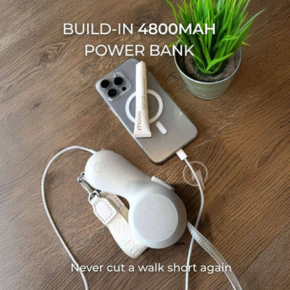 ChocoLéash Flagship rullahihna, jossa 4800 mAh varavirtalähde puhelimen lataamiseen