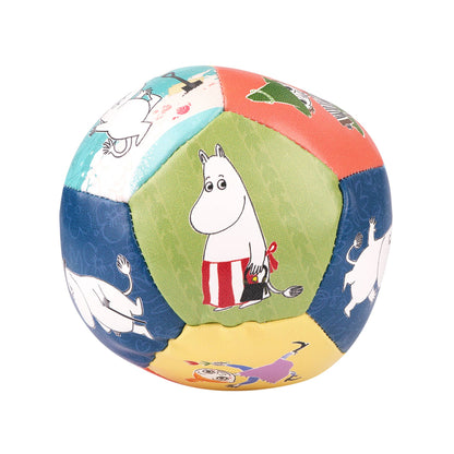 Muumi-pehmopallon pakkaus