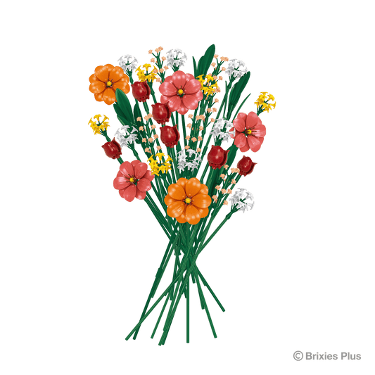 BRIXIES Plus "Flower Bouquet Sunrise" - kukkakimppu 729