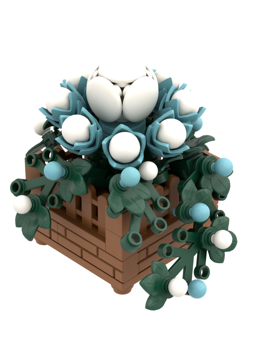BRIXIES Plus "Mini Flower Azur Blossom" - mini flower 128